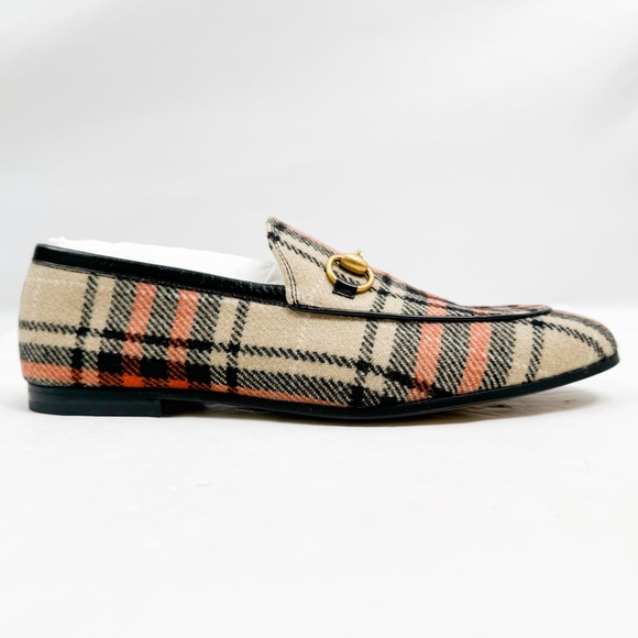 GUCCI TARTAN JORDAAN TWEED HORSEBIT LOAFERS 430088 NEW $920 - Picture 8 of 16